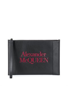 Клатч на молнии с логотипом Alexander mcqueen