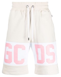 Спортивные шорты в стиле колор блок с логотипом Gcds