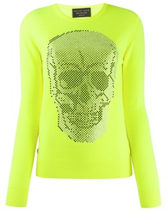 Джемпер с декором Skull и стразами Philipp plein