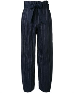 Полосатые брюки с поясом Emporio armani