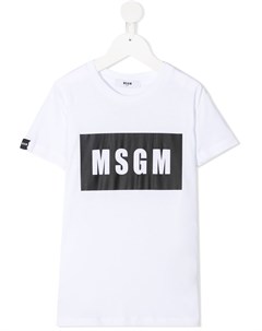 Футболка с логотипом Msgm kids