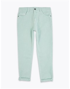 Хлопковые джинсы Mom для девочки Marks & spencer