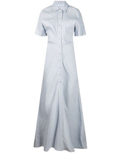 Платье рубашка длины макси Off-white