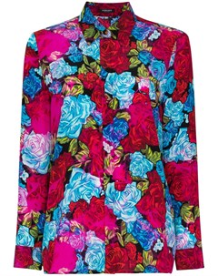 Рубашка с цветочным принтом Versace