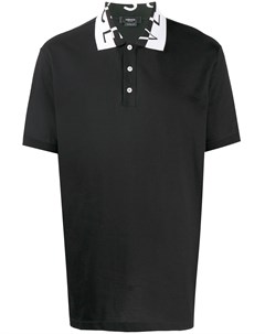 Рубашка поло с жаккардовым логотипом Versace