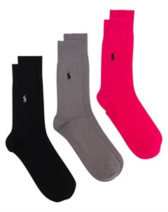 Комплект пар носков в рубчик с логотипом Polo ralph lauren