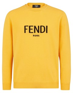 Джемпер с круглым вырезом и логотипом Fendi