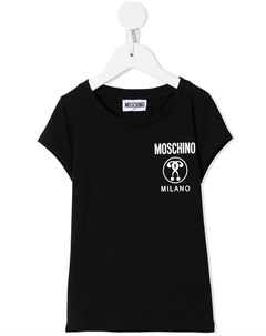 Футболка с логотипом Moschino kids