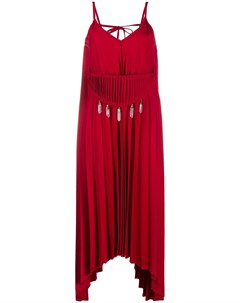 Платье асимметричного кроя с кристаллами Atu body couture