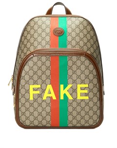 Рюкзак с принтом Fake Not Gucci