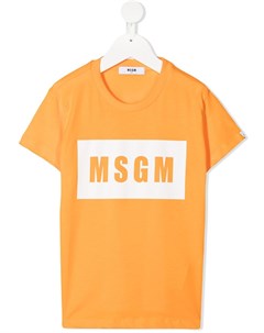 Футболка с логотипом Msgm kids