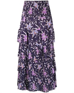 Плиссированная юбка с цветочным принтом Isabel marant etoile