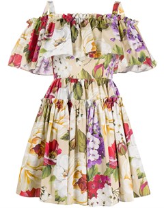 Платье мини с цветочным принтом Dolce&gabbana