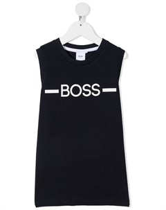 Топ без рукавов с логотипом Boss kidswear