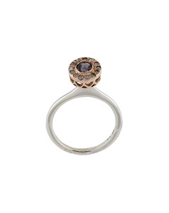 Серебряное кольцо с кристаллами Rosa maria