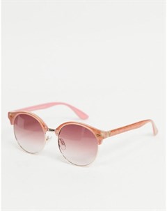 Круглые солнцезащитные очки с розовыми блестками Aj morgan