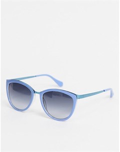Пастельно голубые круглые солнцезащитные очки Aj morgan