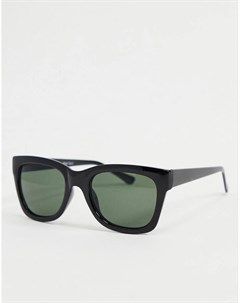 Квадратные солнцезащитные очки в черной оправе Aj morgan