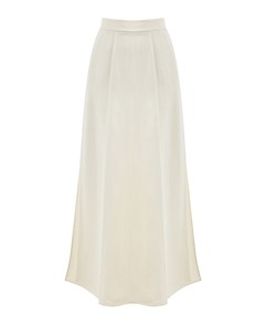 Однотонная юбка Long Minimal из легкого твила Fluid Brunello cucinelli