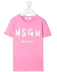 Футболка с логотипом Msgm kids