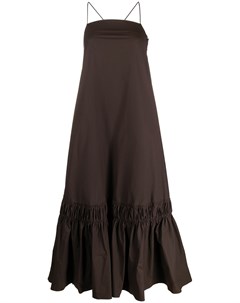 Длинное платье с оборками Jil sander