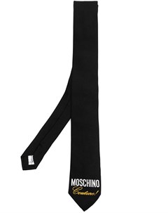 Галстук Couture с логотипом Moschino