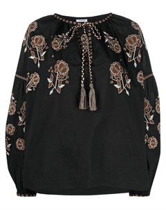 Блузка с цветочной вышивкой Parosh