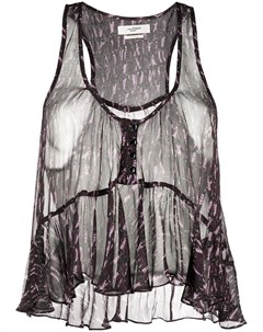 Полупрозрачная блузка с принтом Isabel marant etoile