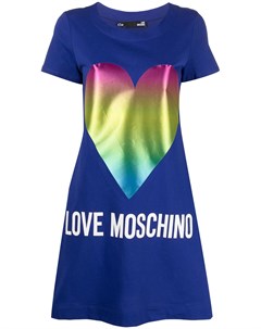 Платье рубашка с принтом Love moschino