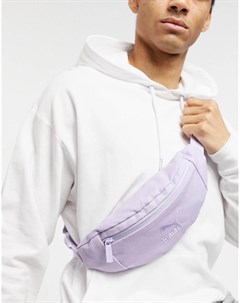 Фиолетовая выбеленная сумка кошелек на пояс Puma