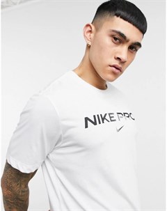 Белая футболка с логотипом Pro Nike training