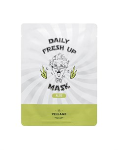 Тканевая маска Daily Fresh Up Mask Aloe Village 11 factory