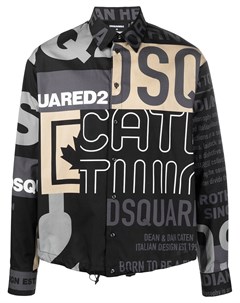 Рубашка в технике пэчворк с логотипом Dsquared2