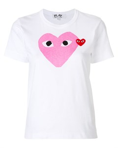 Футболка с логотипом сердцем Comme des garcons play