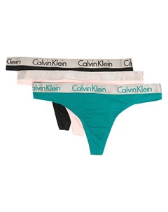 Комплект из трех трусов стрингов Calvin klein underwear