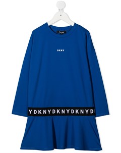 Платье свитер с логотипом Dkny kids