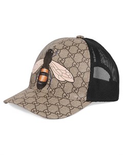 Бейсбольная кепка GG Supreme с принтом пчелы Gucci