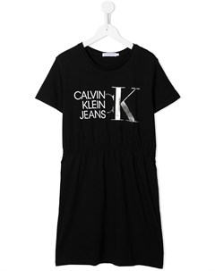 Платье футболка с логотипом Calvin klein kids