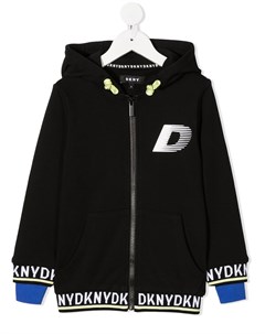 Куртка с капюшоном и логотипом Dkny kids