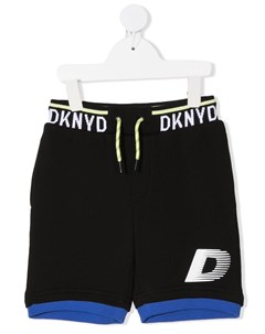 Спортивные шорты с логотипом на поясе Dkny kids