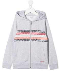 Худи на молнии с логотипом Boss kidswear