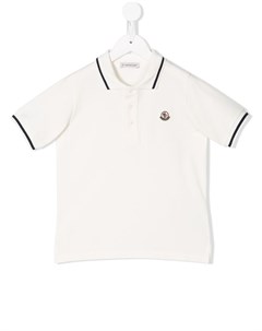 Рубашка поло с вышитым логотипом Moncler enfant