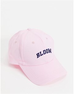 Розовая бейсболка с надписью Bloom Asos design