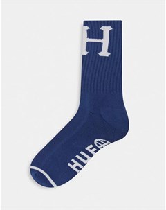 Темно синие классические носки Huf