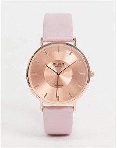 Часы с розовым кожаным ремешком Inspired Reclaimed vintage