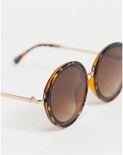 Круглые солнцезащитные очки в черепаховой оправе в стиле 70 х Liars & lovers