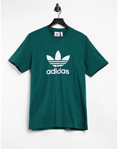 Зеленая футболка originals Adidas