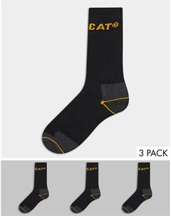 Набор из 3 пар черных носков CAT Cat footwear