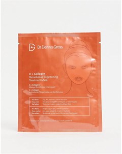 Коллагеновая биоцеллюлозная осветляющая маска для лица с витамином С Dr Dennis Gross C Collagen Bioc Dr dennis gross
