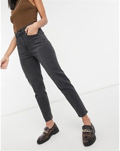 Серые джинсы в винтажном стиле с завышенной талией Vinnie Object
